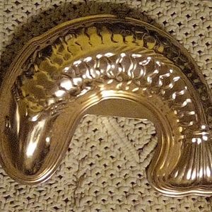 Vintage Copper Tone Jello Fish Mold Kitchen Wall Decor
